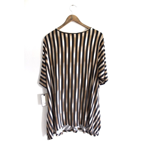 Dana Buchman BNWT Rest Camel Striped Loose Fitted Top 1X - Picture 6 of 7